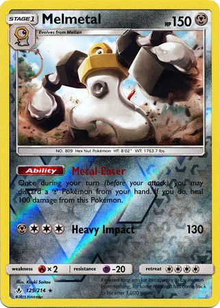 Melmetal - 129/214 - Reverse Holo Rare