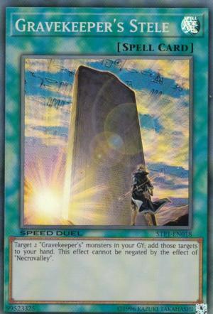 Gravekeepers Stele - STP1-EN018 - Super Rare - Unlimited