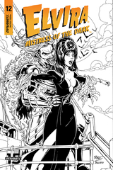 Elvira Mistress Of Dark #12 20 Copy Royle B&W Incv (Net) (STL123664)