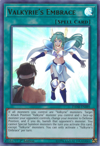 Valkyries Embrace - DANE-EN089 - Ultra Rare - 1st Edition