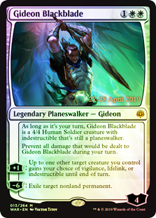 Gideon Blackblade - Foil - Prerelease Promo