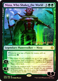 Nissa, Who Shakes the World - Prerelease Foil
