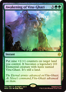 Awakening of Vitu-Ghazi - Foil - Prerelease Promo