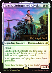 Tomik, Distinguished Advokist - Foil - Prerelease Promo