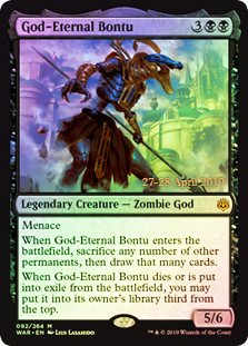 God-Eternal Bontu - Foil - Prerelease Promo