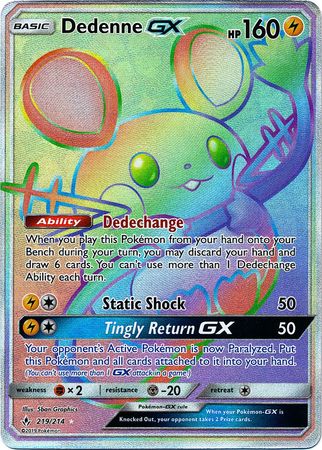 Dedenne GX - 219/214 - Secret Rare