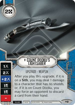 Count Dookus Lightsaber