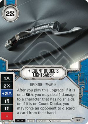 Count Dookus Lightsaber