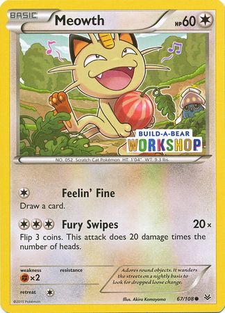 Meowth - 67/108 - Build-a-Bear Promo