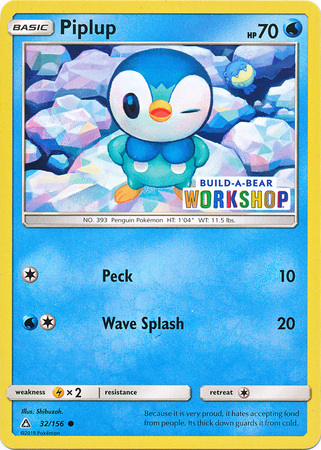 Piplup - 32/156 - Build-a-Bear Promo