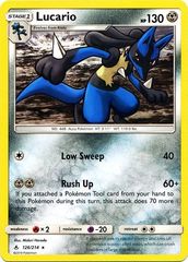 Lucario - 126/214 - Rare - Non-Holo - Unbroken Bonds Build & Battle Box Exclusive