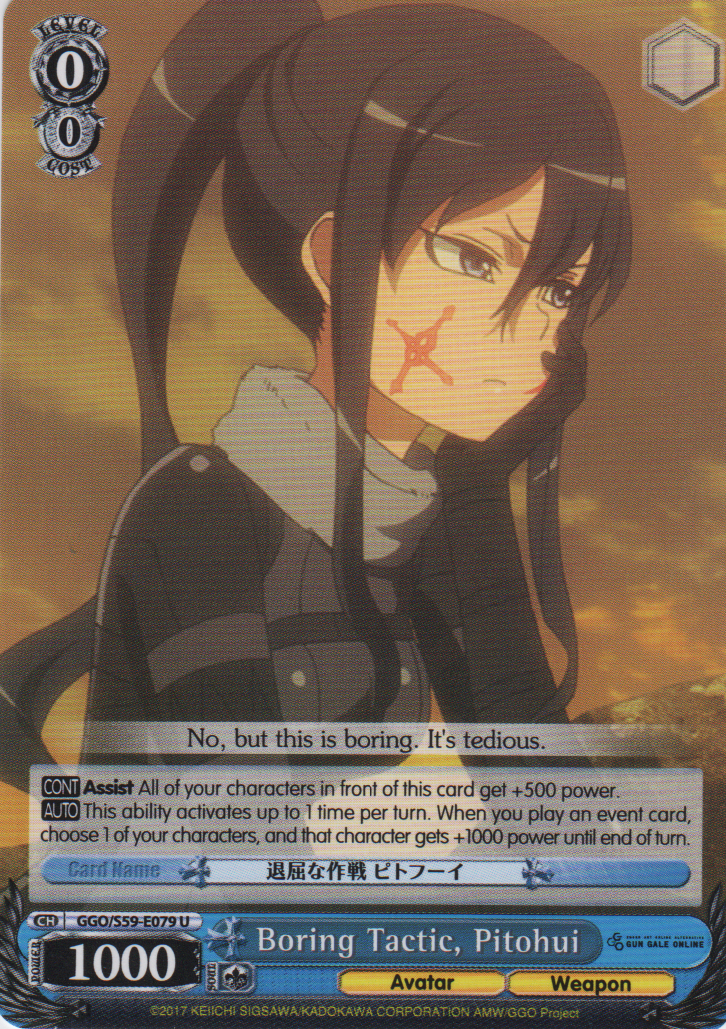GGO/S59-E079 U Boring Tactic, Pitohui