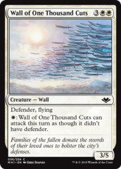 Wall of One Thousand Cuts - Foil