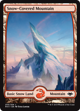 Snow-Covered Mountain - Foil