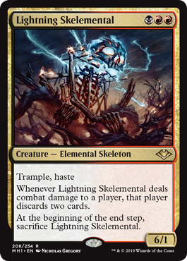 Lightning Skelemental - Foil