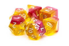 Old School RPG Dice Set: Gradients - Passion Fruit