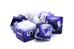 Old School RPG Dice Set: Vorpal - Purple & Grey