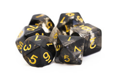 Old School RPG Dice Set: Nebula - Black