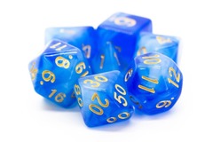 Old School RPG Dice Set: Nebula - Blue