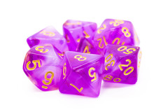 Old School RPG Dice Set: Nebula - Light Purple