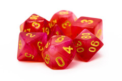 Old School RPG Dice Set: Nebula - Red