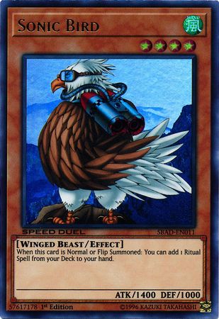 Sonic Bird - SBAD-EN011 - Ultra Rare - 1st Edition Sonic Bird - SBAD-EN011 - Ultra Rare - 1st Edition