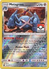 Metagross 95/168 Reverse Holo League Stamp Promo - 2019 Pokemon League