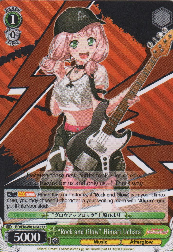 BD/EN-W03-043 U Rock and Glow Himari Uehara
