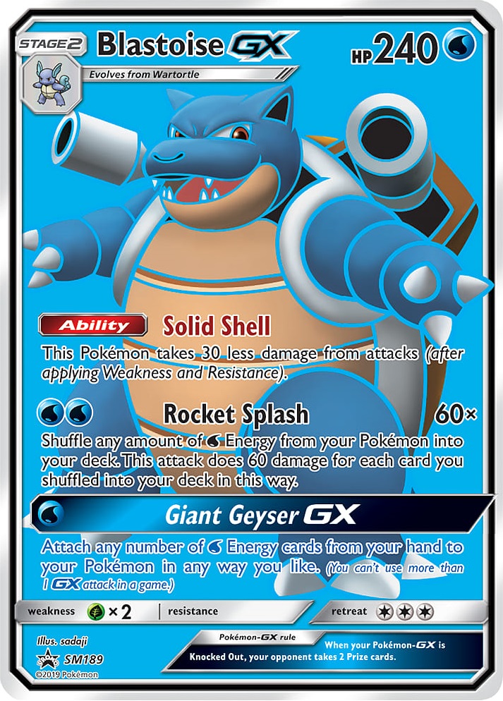 Blastoise GX - SM189 - SM Black Star Promo
