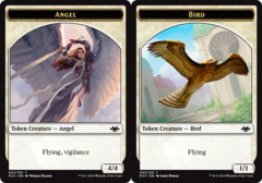 Angel (002) // Bird (003) Double-sided Token