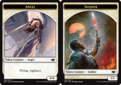 Angel (002) // Soldier (004) Double-sided Token