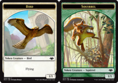 Bird (003) // Squirrel (015) Double-sided Token