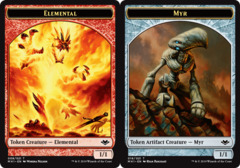 Elemental (008) // Myr (019) Double-Sided Token