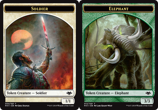 Soldier Token // Elephant Token