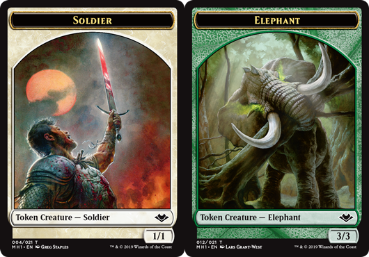 Soldier Token // Elephant Token