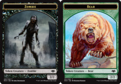 Bear (011) // Zombie (007) Double-Sided Token