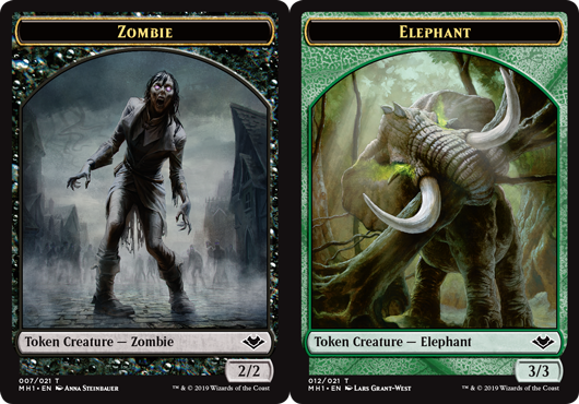 Token - Elephant // Zombie