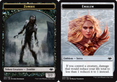 Token - Emblem - Serra the Benevolent // Zombie