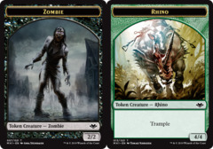 Rhino (013) // Zombie (007) Double-Sided Token