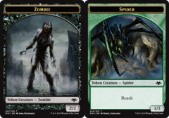 Spider (014) // Zombie (007) Double-Sided Token