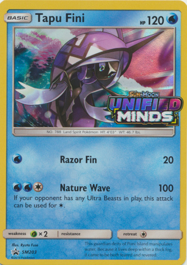 Tapu Fini - SM203 - Prerelease Promo - SM Black Star Promo