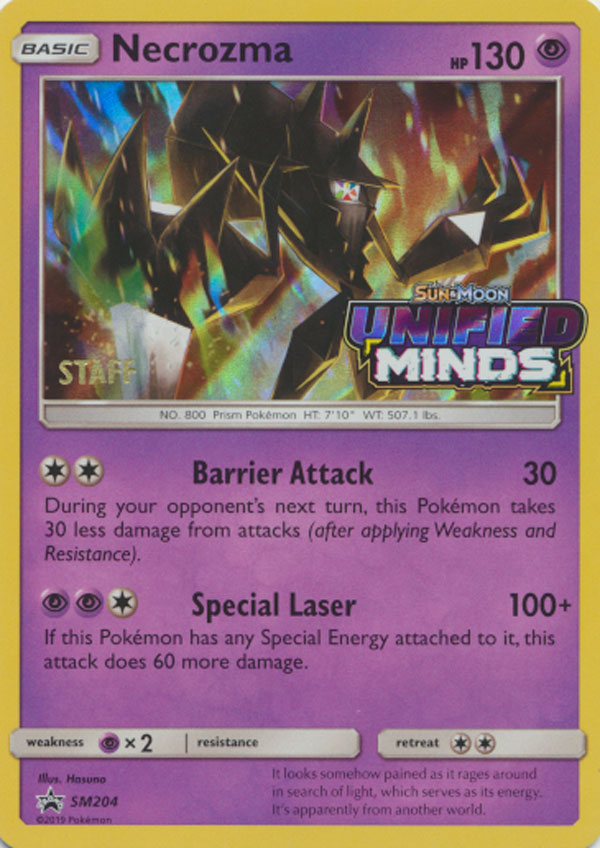 Necrozma - SM204 - STAFF Prerelease Promo