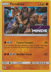 Terrakion - SM205 - Staff Prerelease Promo - SM Black Star Promo