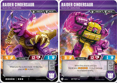 Raider Cindersaur // Black Ops Demolitions