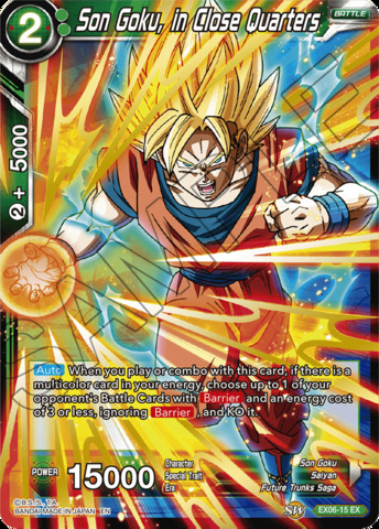 Son Goku, in Close Quarters - EX06-15 - EX - Foil