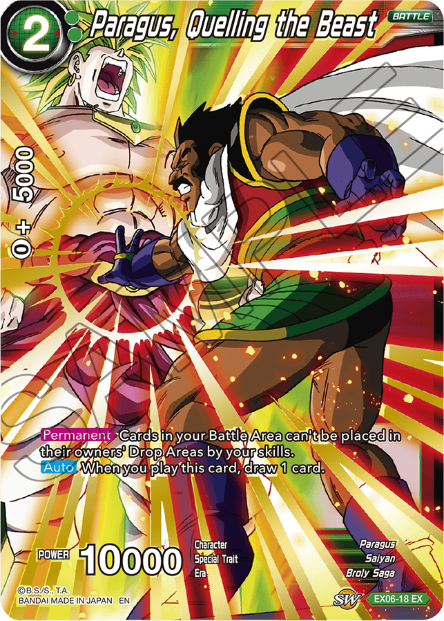 Paragus, Quelling the Beast - EX06-18 - EX - Foil