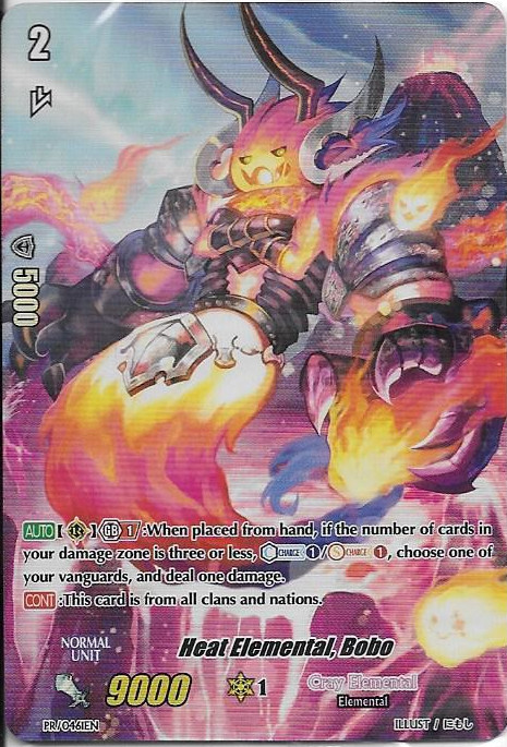 Heat Elemental, Bobo - PR/0461EN - PR