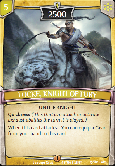 Locke, Knight of Fury