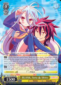 BLANK, Sora & Shiro - NGL/S58-E001 - RR