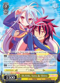 BLANK, Sora & Shiro - NGL/S58-E001 - SR